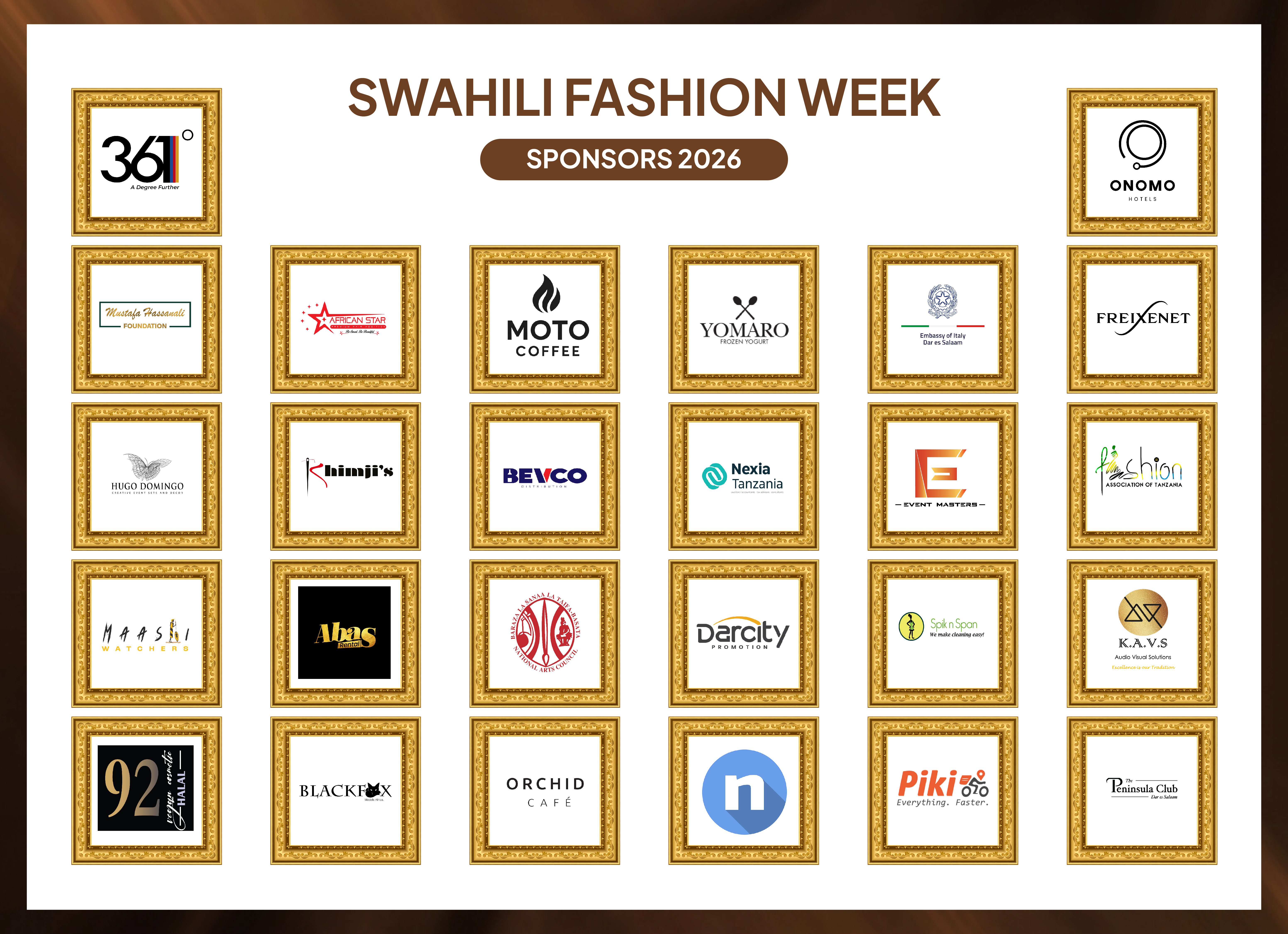 Swahili Fashion Week 2026 sponsors